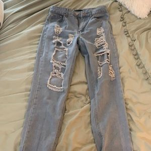 Pretty little thing ripped jeans size 4